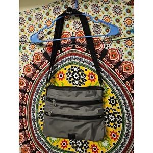 The Sak Womens Medium Slate Gray Zipper Bag Adjustable Crossbody